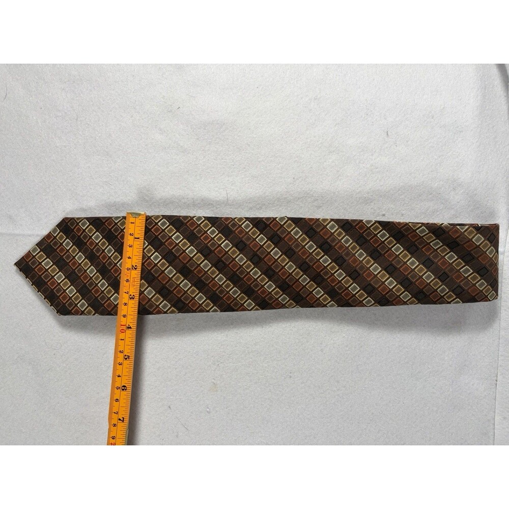 Alexander Julian Colours Men's NeckTie Multicolor Gold Long Hand Made Wide